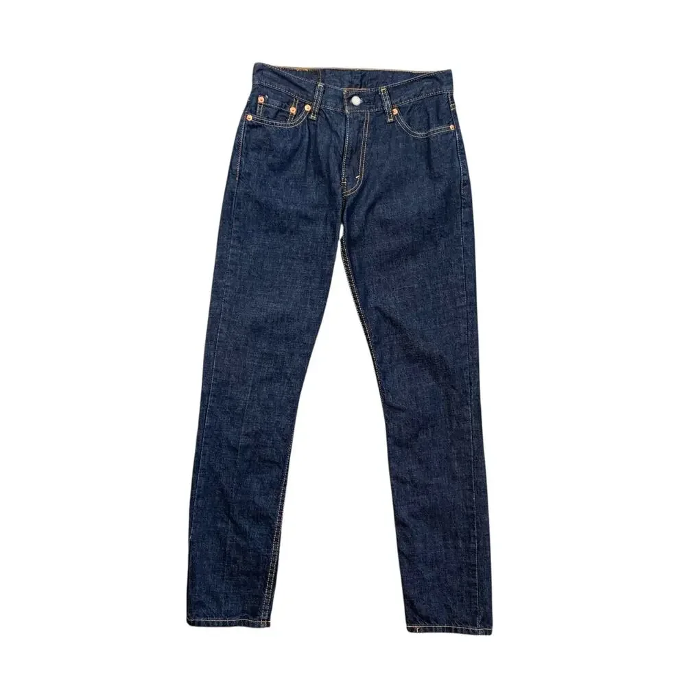 Levis Jeans Mens 30 Blue 511 Slim Straight Mid Rise Stretch Denim Dark Wash